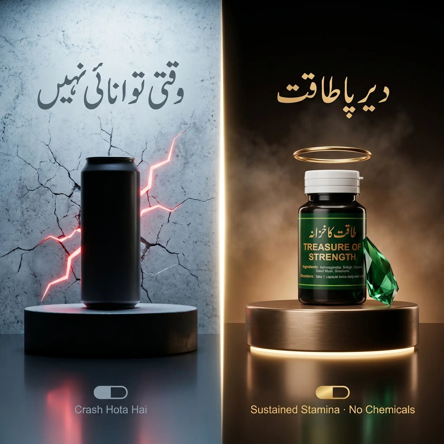 Treasure of Strength — Organic Herbal Stamina & Energy Capsules